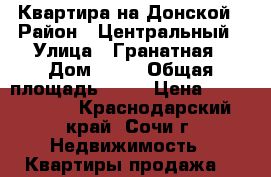 Квартира на Донской › Район ­ Центральный › Улица ­ Гранатная › Дом ­ 10 › Общая площадь ­ 30 › Цена ­ 2 850 000 - Краснодарский край, Сочи г. Недвижимость » Квартиры продажа   